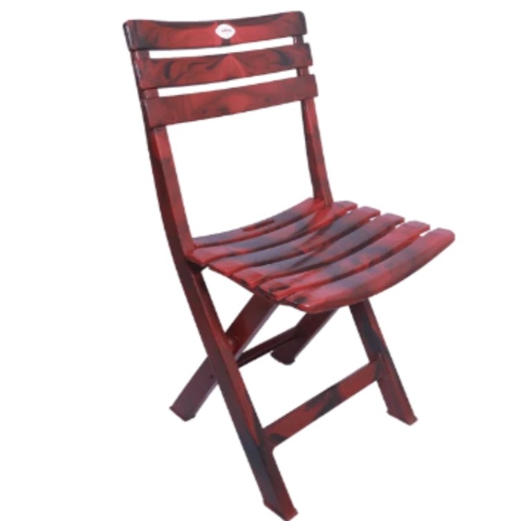 Folding plastic chair